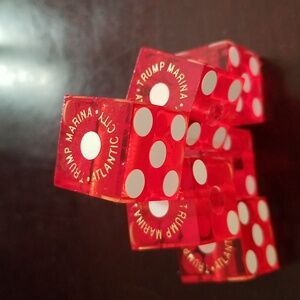 🎅Trump Marina Dice with Gold Writing